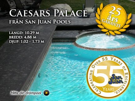 Caesars Palace frn San Juan pools, 25 rs garanti
