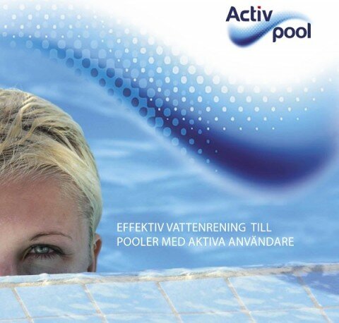 Activ Pool broschyr, poolkem, skandinaviskt pool kem