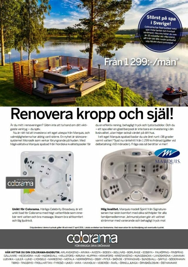 Colorama Badspecial helsida Marquis spabad